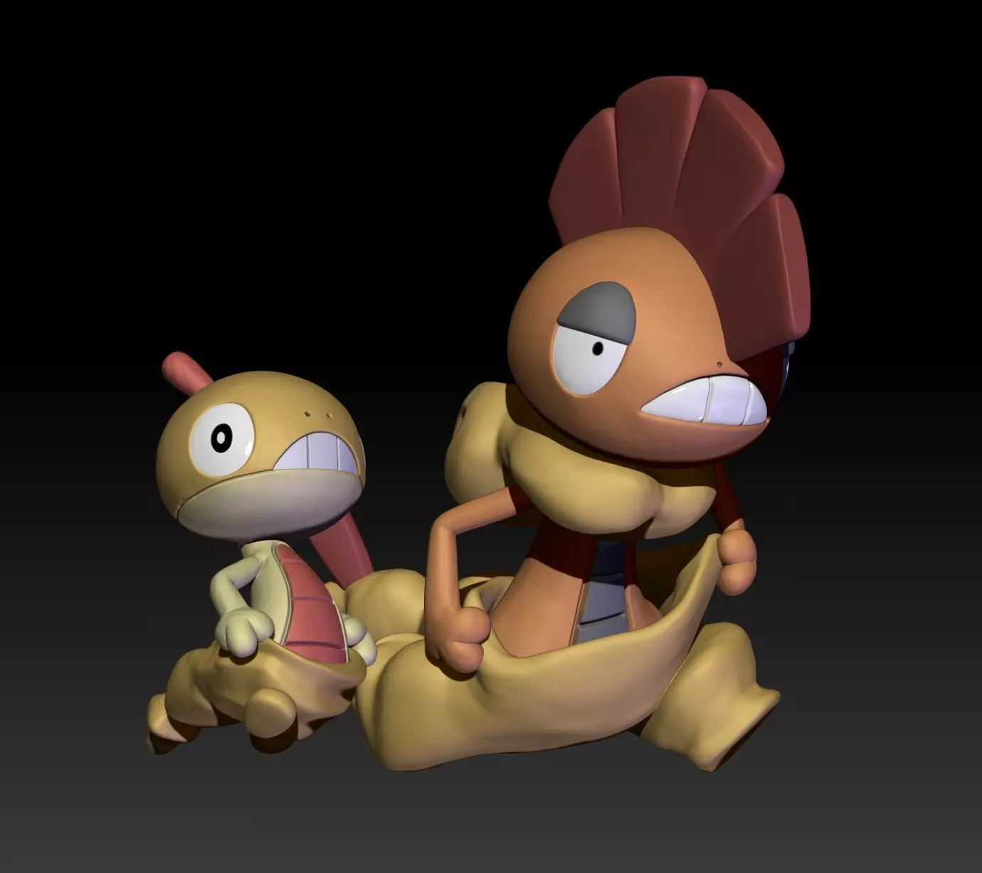 Pokemon Scraggy Scrafty 3D print model_0