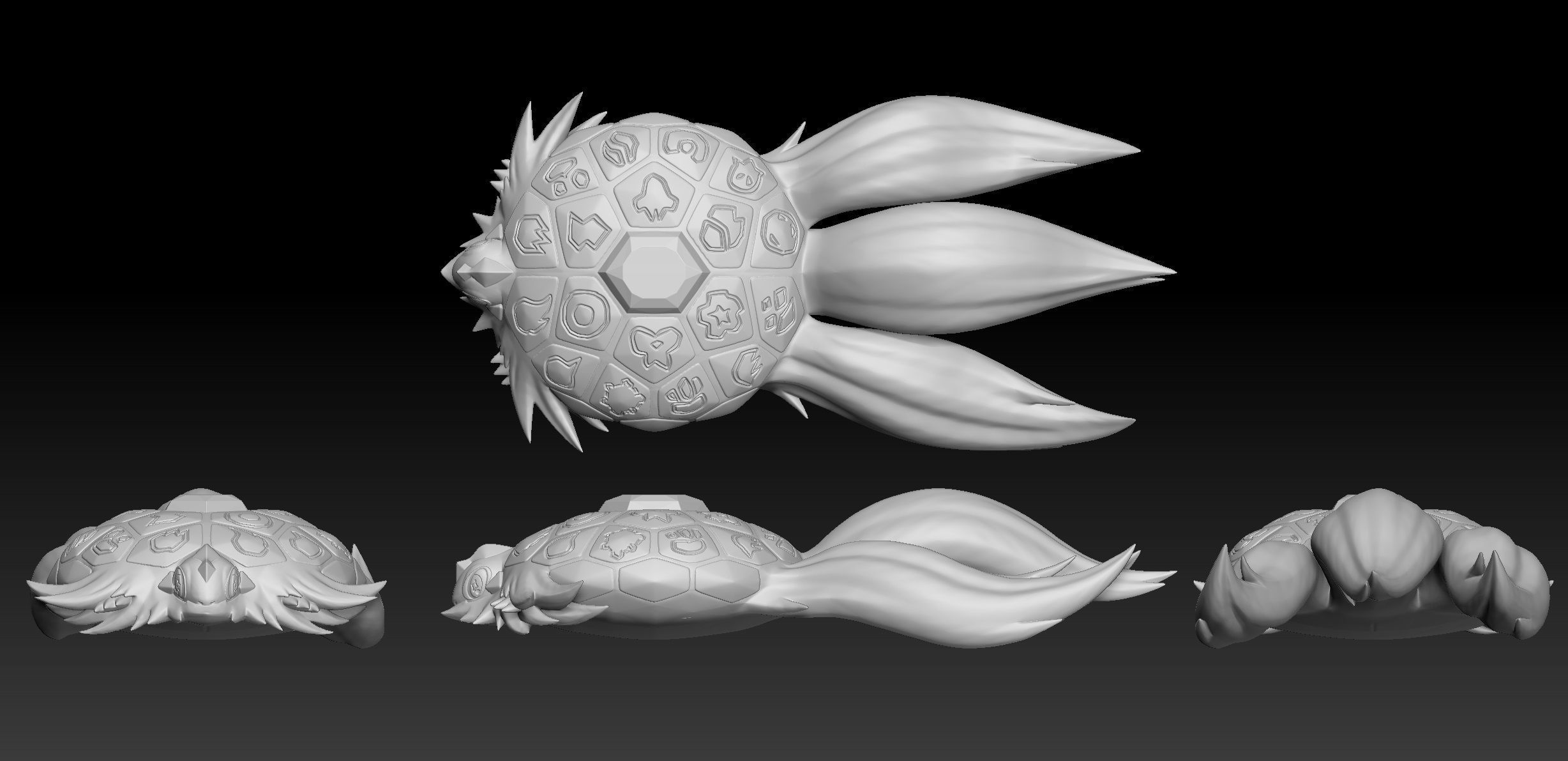 Pokemon Terapagos Terastal Form 3D print model_1