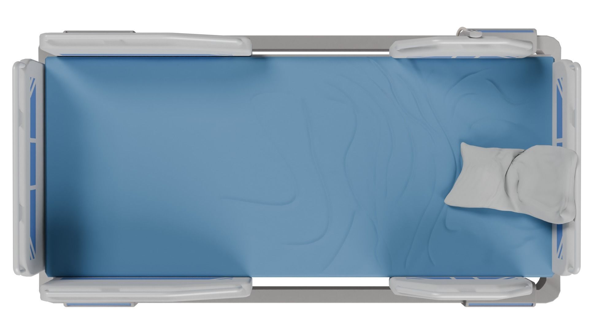 Hospital Bed 3D model_8