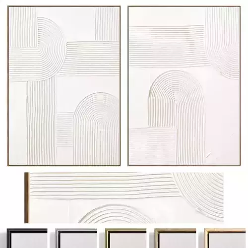 Plaster Two Photo Frame 504