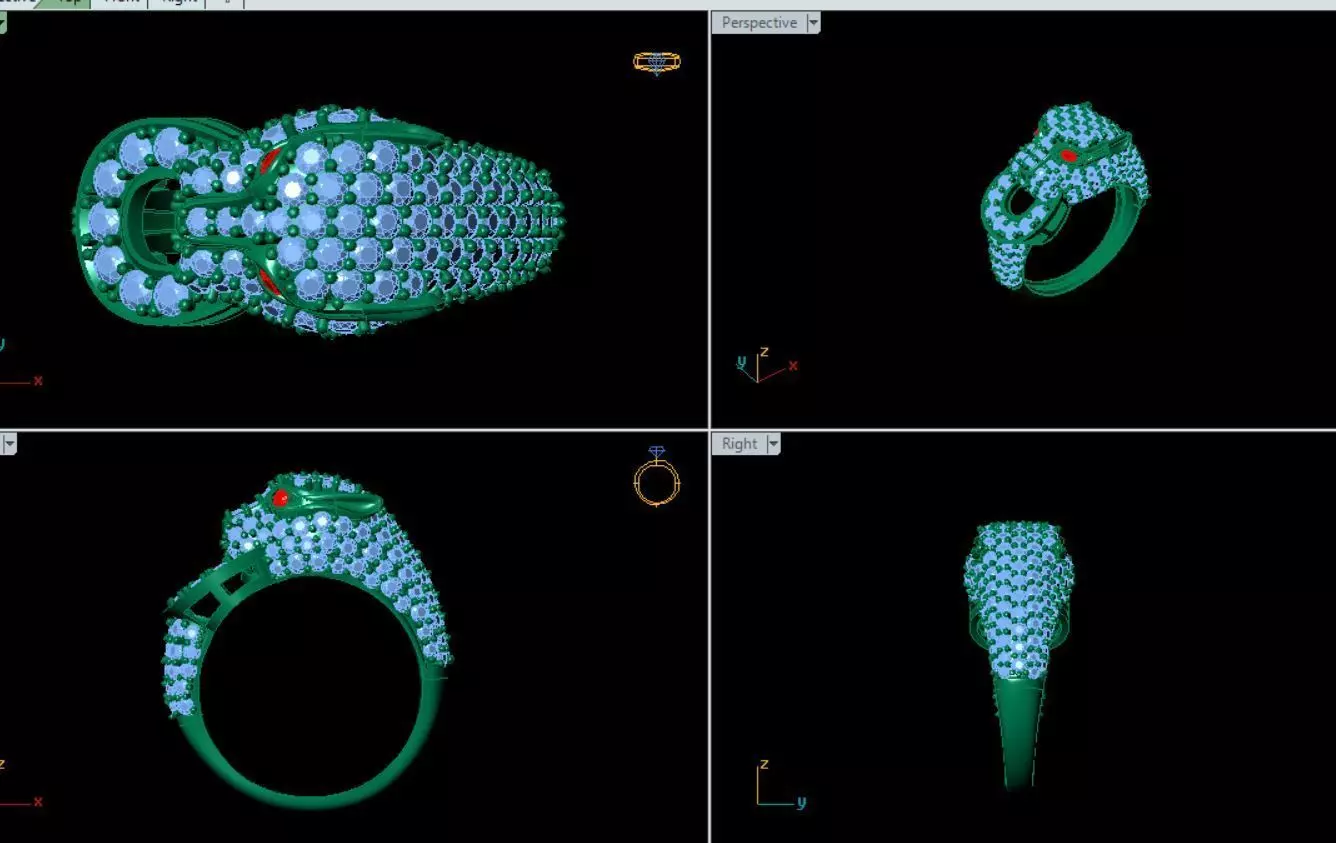 TIGER RING 3D print model_0