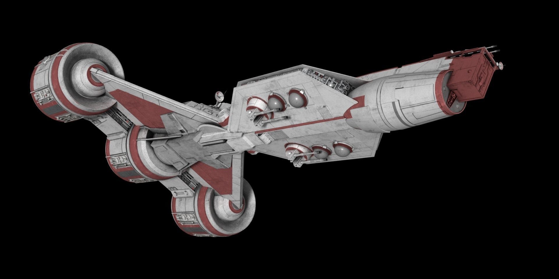 Star Wars Consular Class Cruiser - C70 Charger 3D model_11