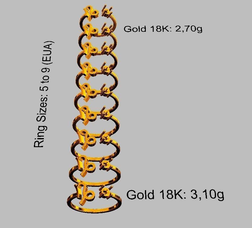 12 Zodiac Rings 3D Model Collection_35