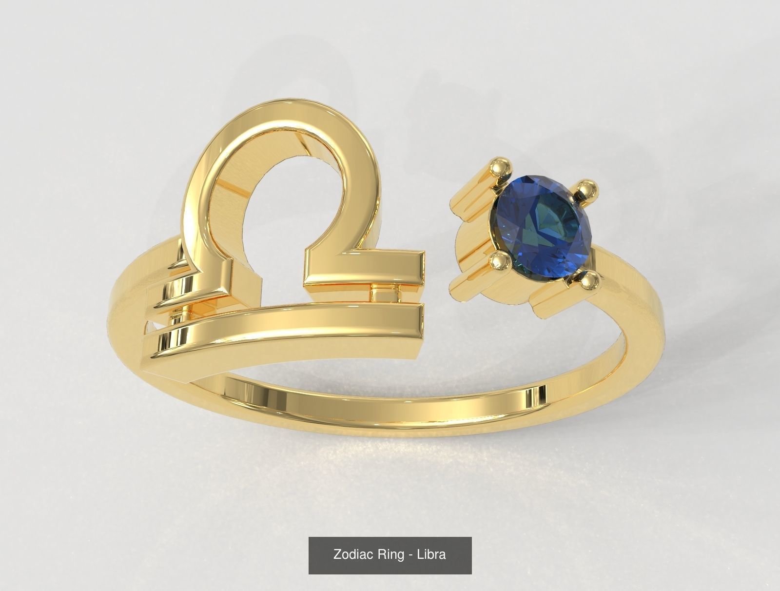 12 Zodiac Rings 3D Model Collection_9