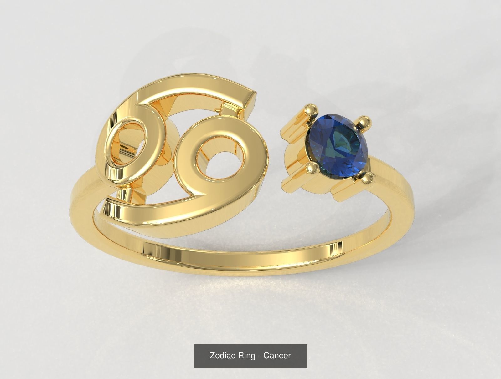 12 Zodiac Rings 3D Model Collection_6