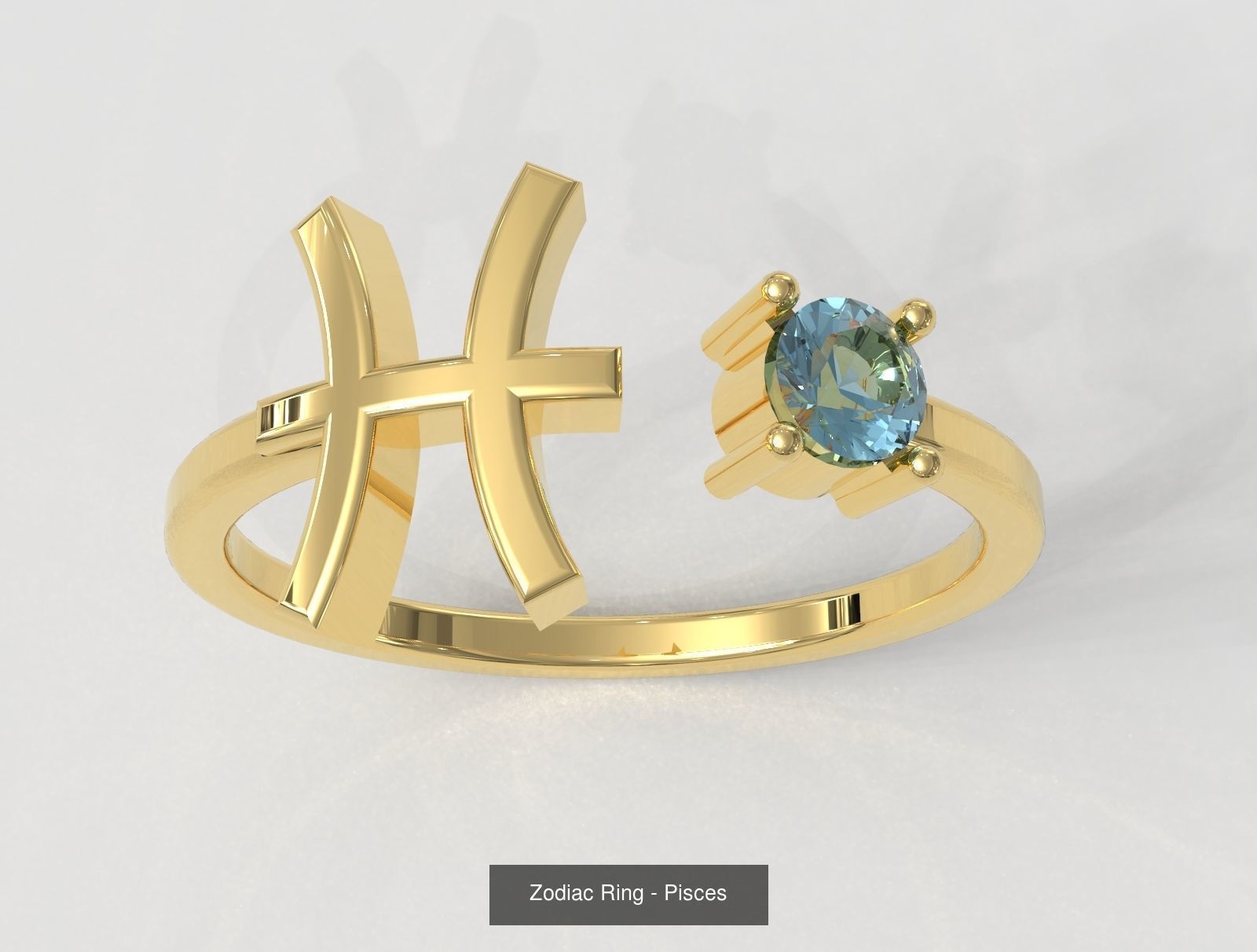 12 Zodiac Rings 3D Model Collection_14