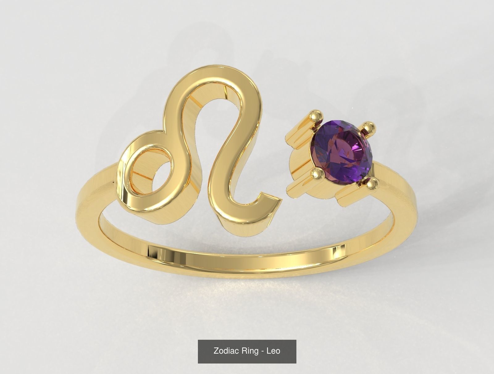 12 Zodiac Rings 3D Model Collection_7