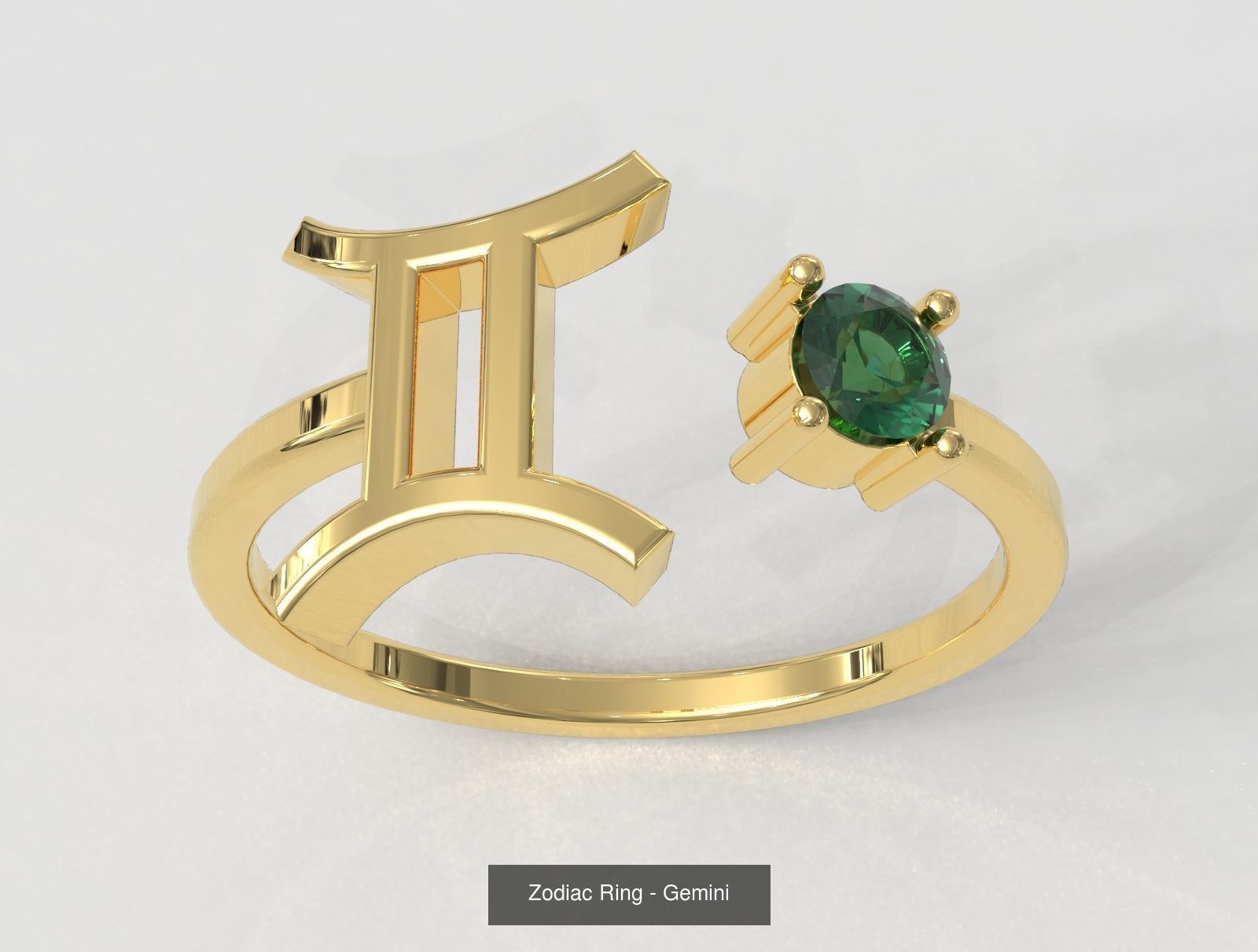 12 Zodiac Rings 3D Model Collection_5