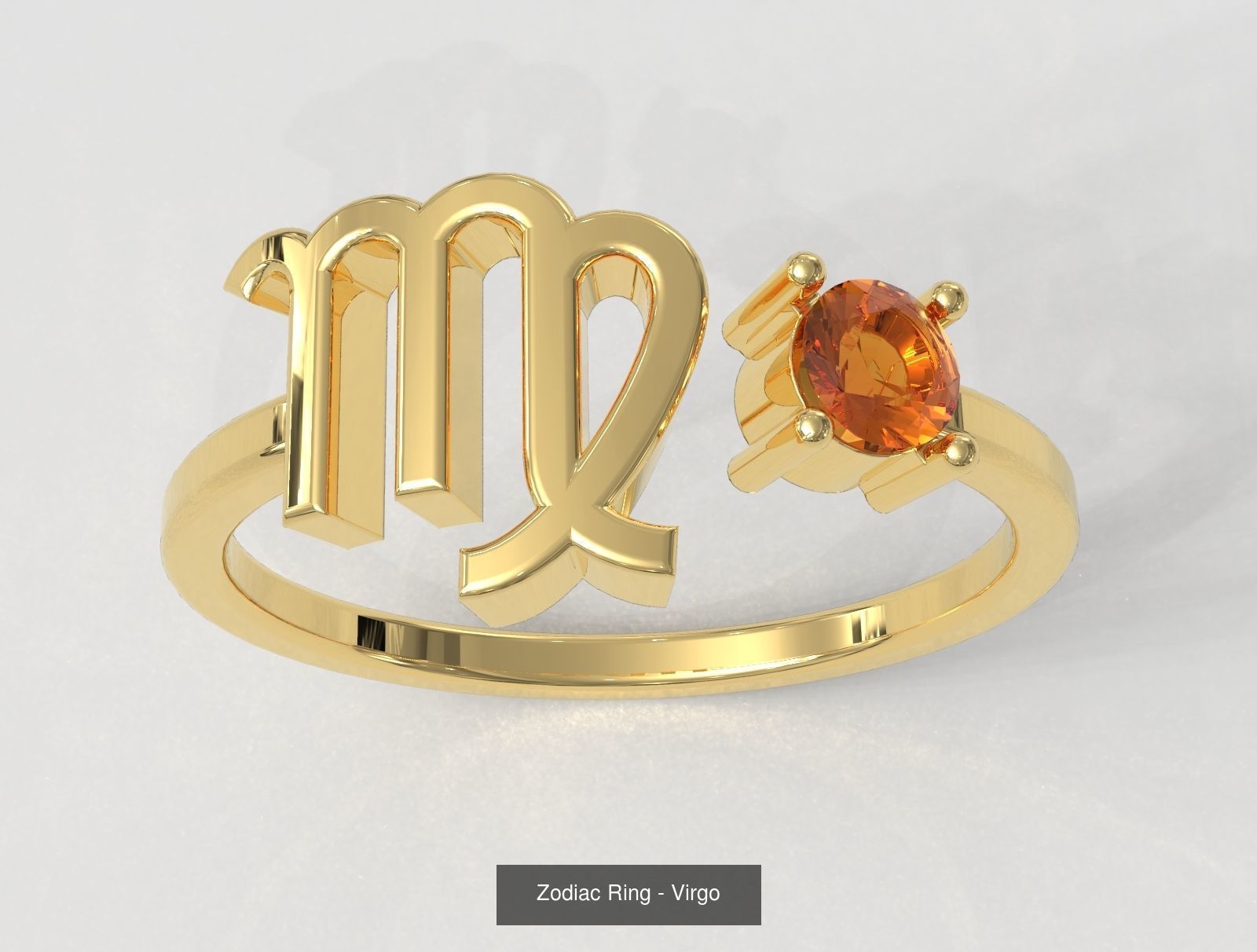 12 Zodiac Rings 3D Model Collection_8