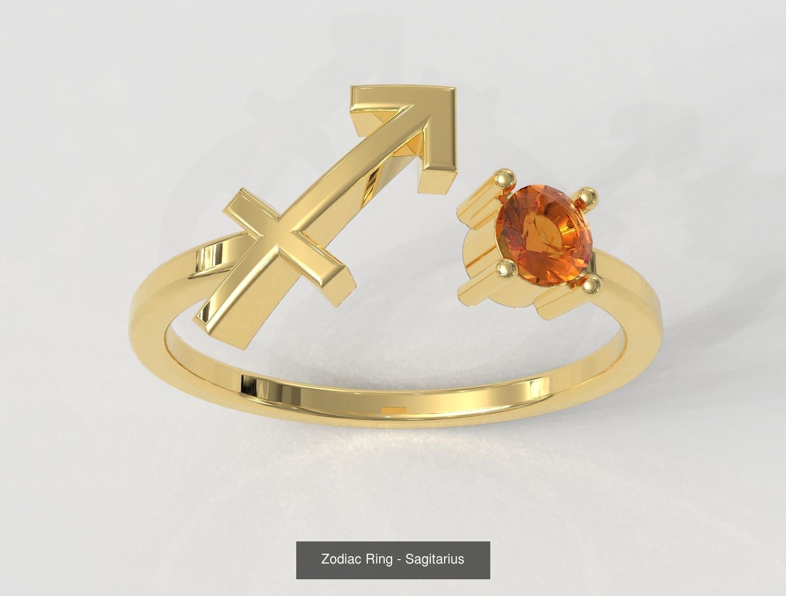 12 Zodiac Rings 3D Model Collection_11