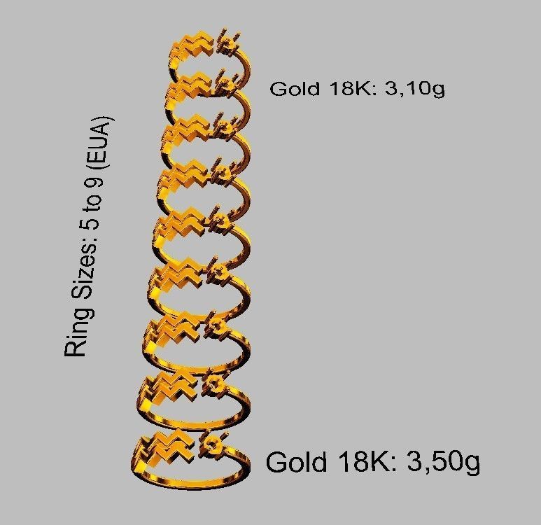 12 Zodiac Rings 3D Model Collection_38