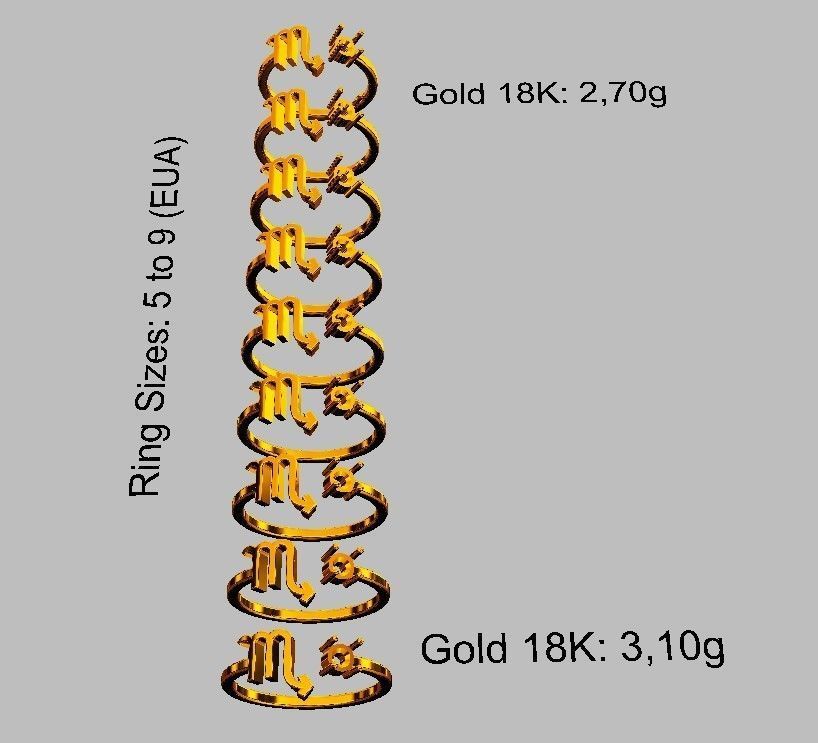 12 Zodiac Rings 3D Model Collection_32