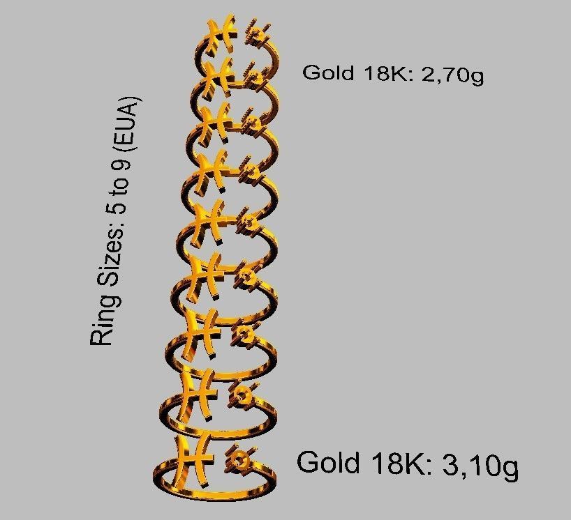 12 Zodiac Rings 3D Model Collection_40