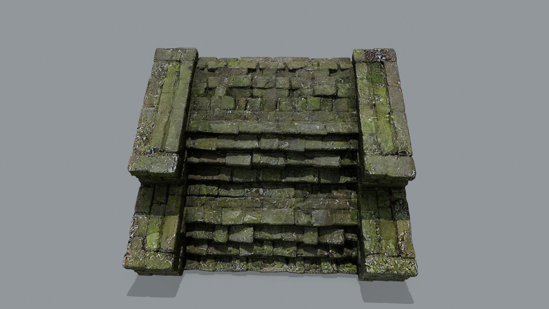 stairs Low-poly 3D model_8