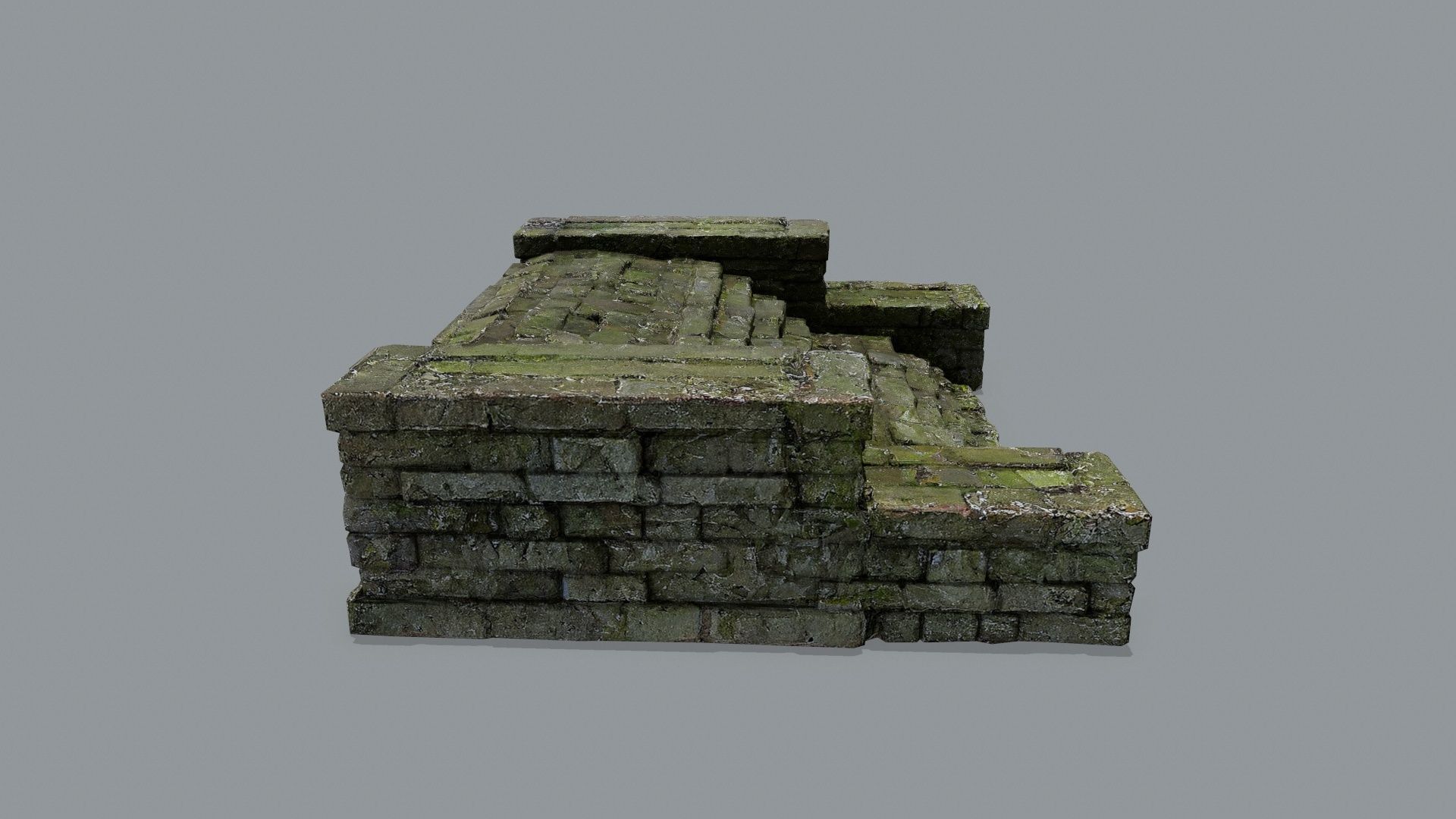 stairs Low-poly 3D model_2