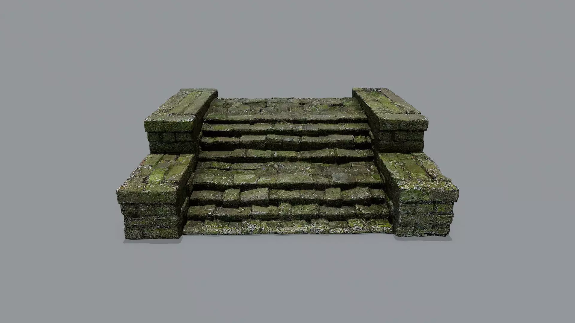 stairs Low-poly 3D model_0