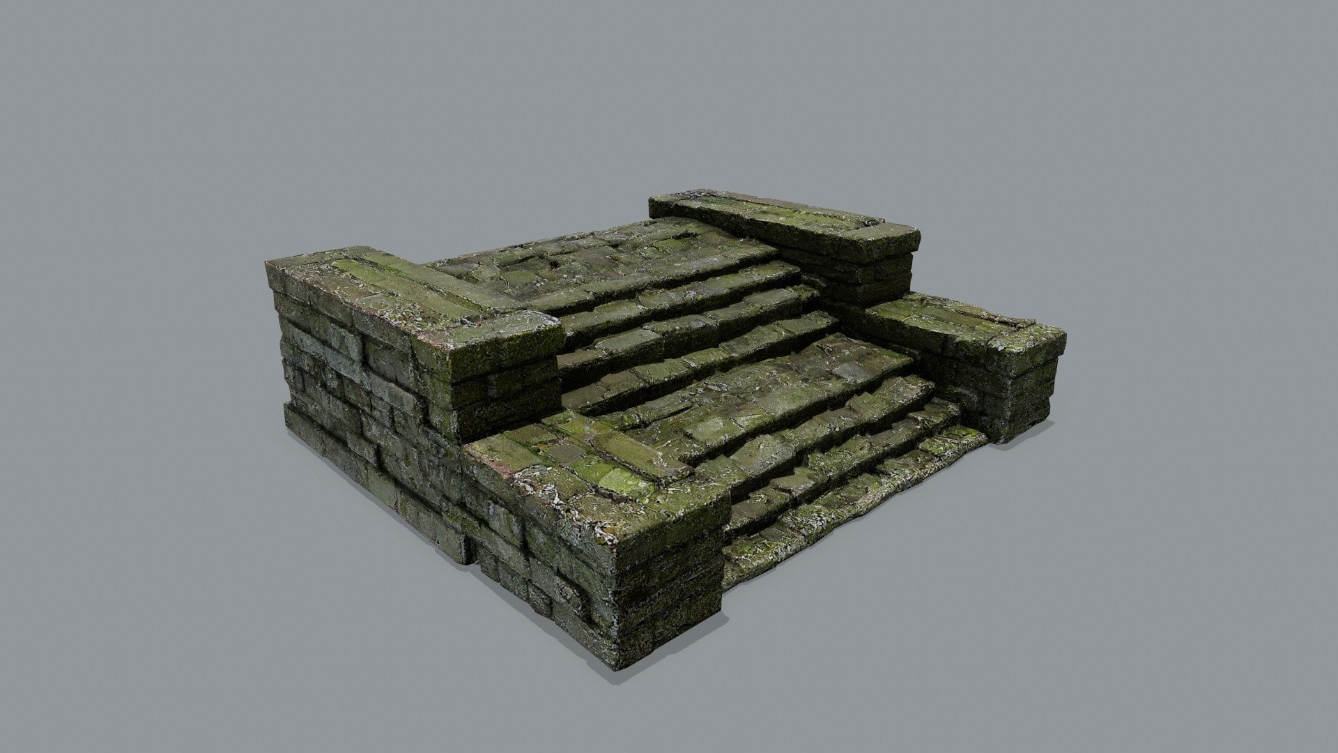 stairs Low-poly 3D model_1