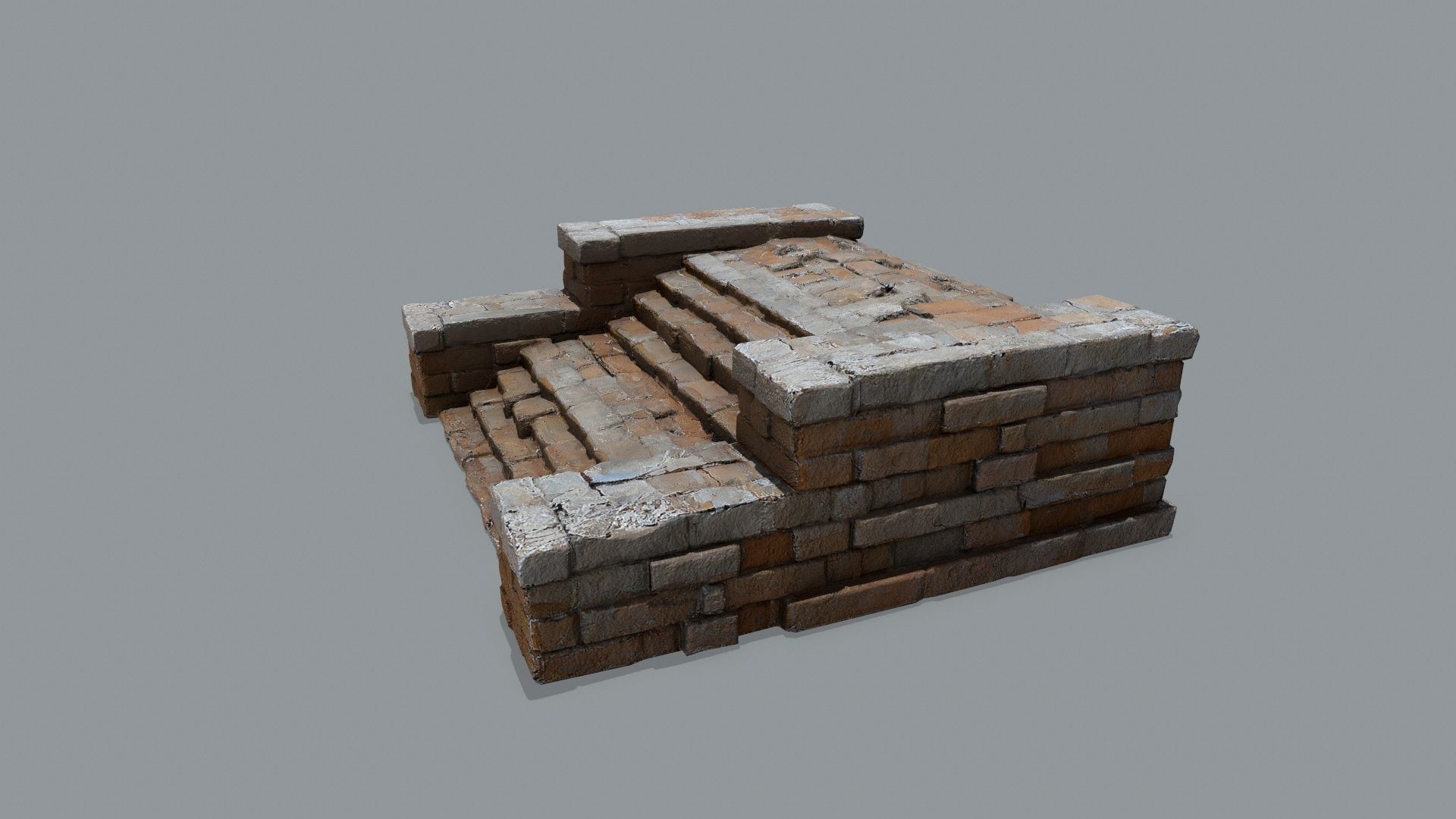 stairs Low-poly 3D model_6