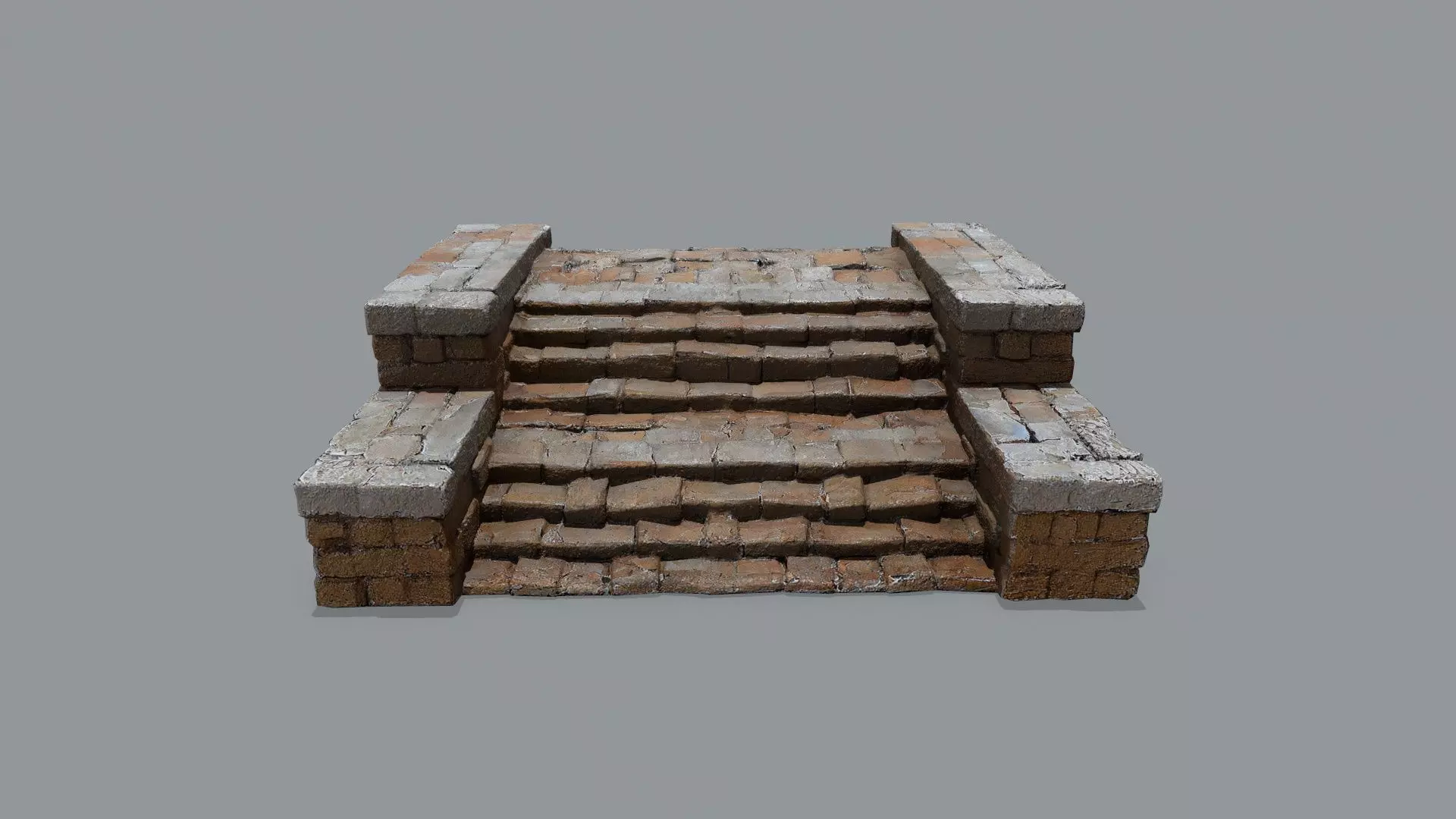 stairs Low-poly 3D model_0