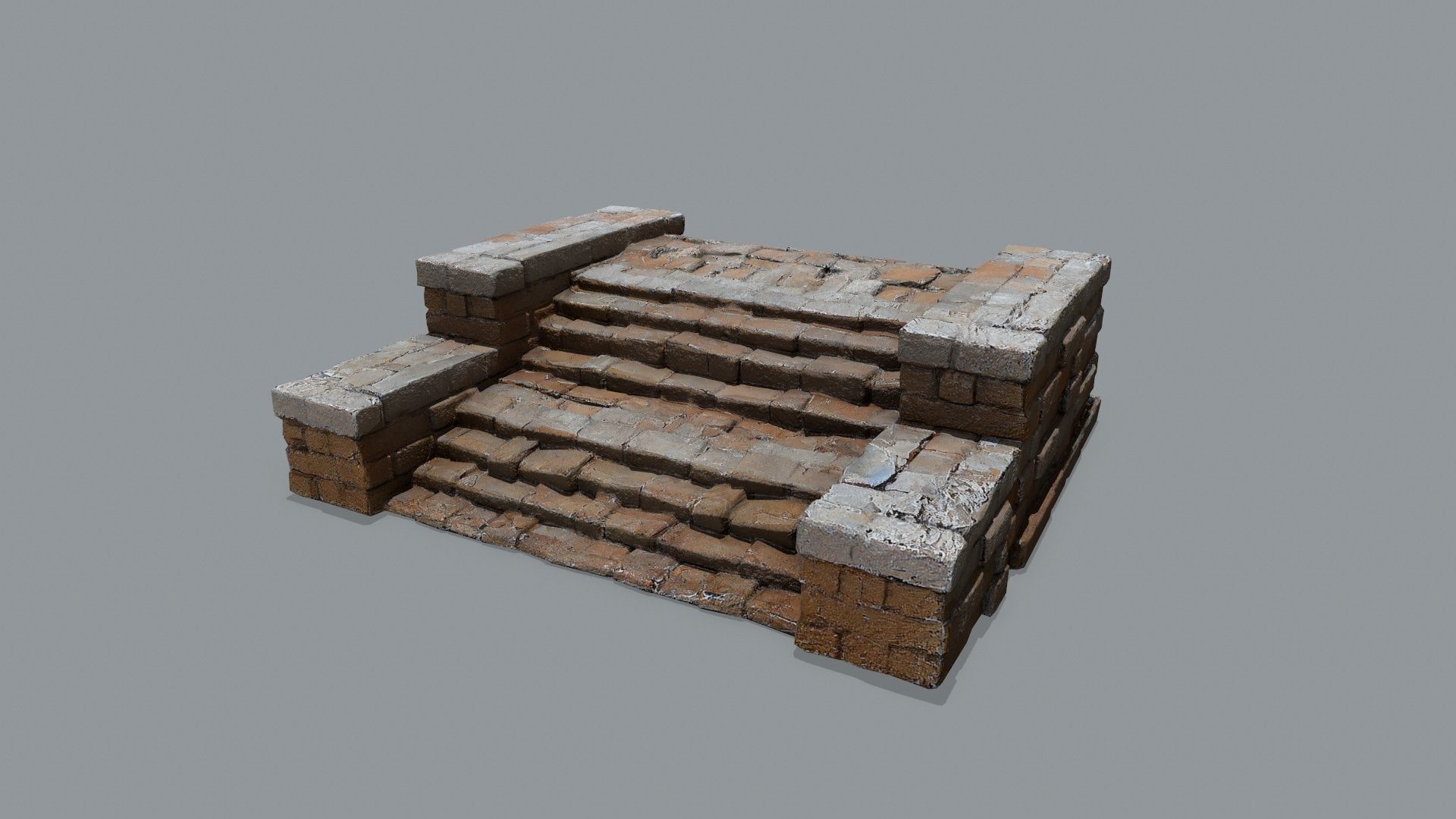 stairs Low-poly 3D model_7