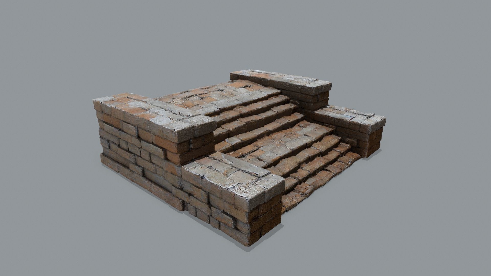 stairs Low-poly 3D model_1