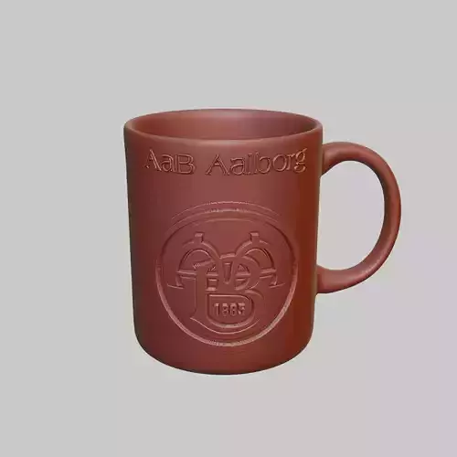 AaB Aalborg Football Coffee Mug Tumbler Cup 3D print model