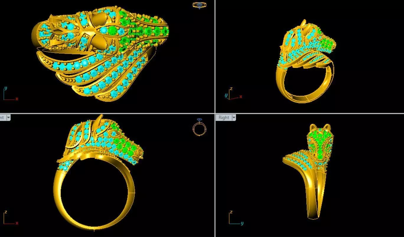 hors ring 3D print model_0