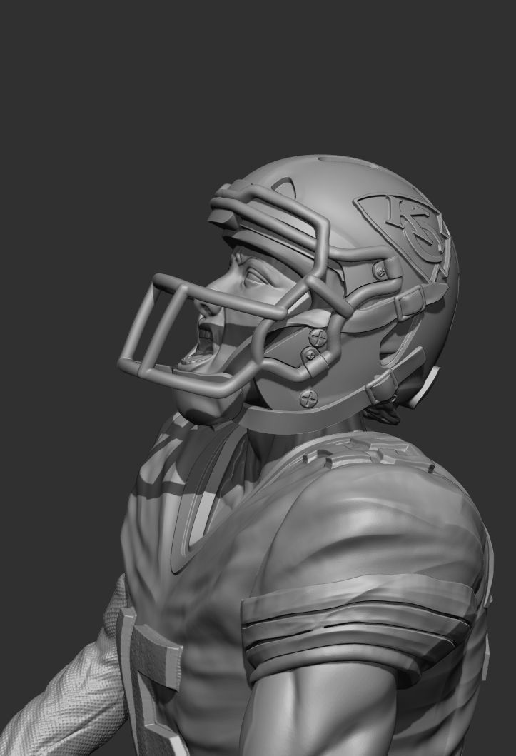 3 Time Super Bowl Champion Patrick Mahomes PART II 3D print model_7