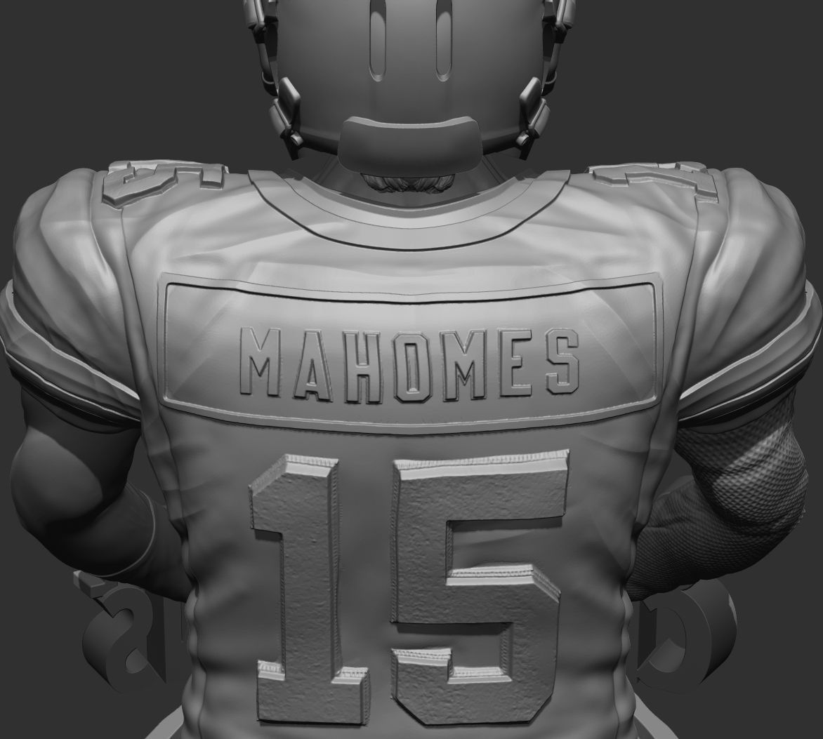 3 Time Super Bowl Champion Patrick Mahomes PART II 3D print model_8