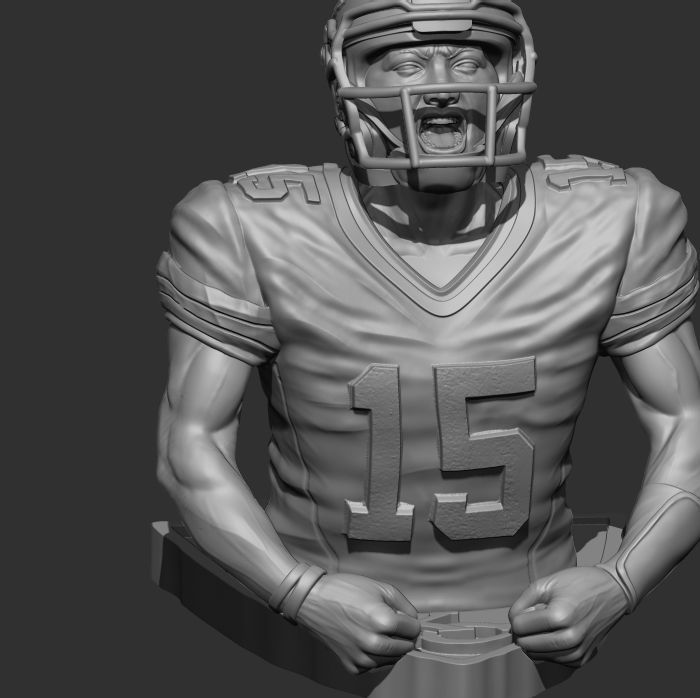 3 Time Super Bowl Champion Patrick Mahomes PART II 3D print model_4