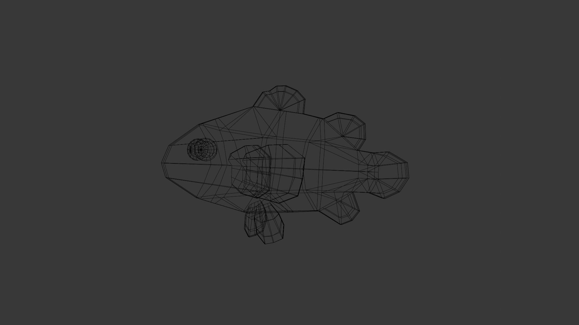 Low poly clownfish Low-poly 3D model_3