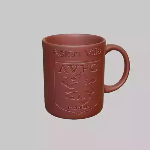 Aston Villa Football Coffee Mug Tumbler Cup 3D print model