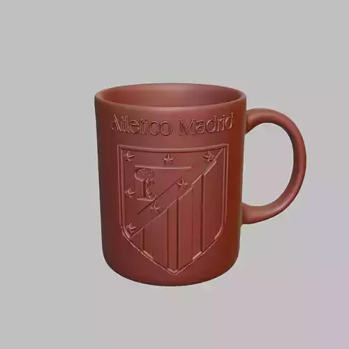 Atletico Madrid Football Coffee Mug Tumbler Cup 3D print model