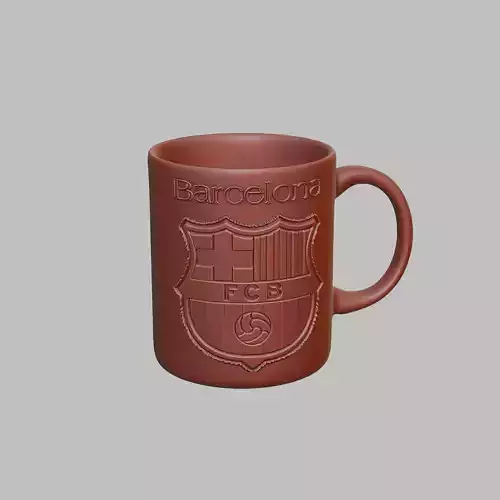Barcelona Football Coffee Mug Tumbler Cup 3D print model