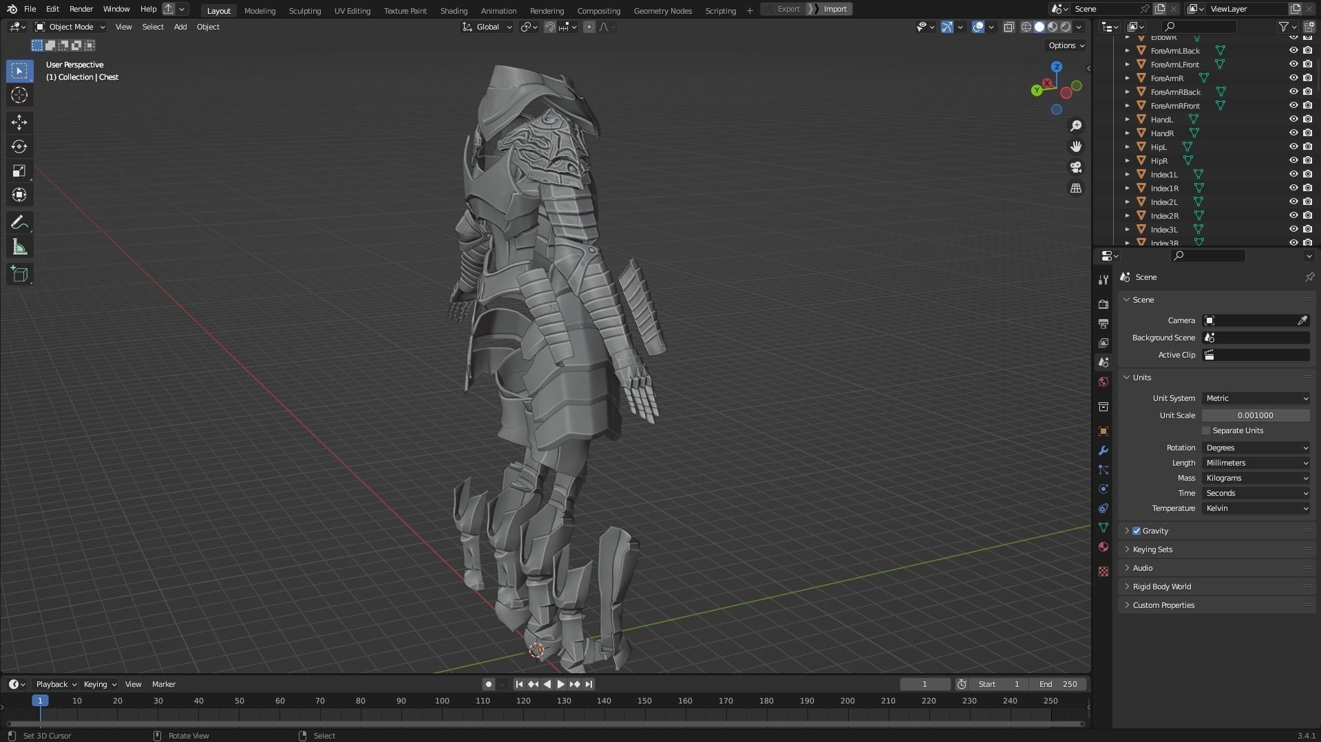 Dark Souls Knight Artorias Armor and Greatsword for Cosplay 3D Model Collection_18