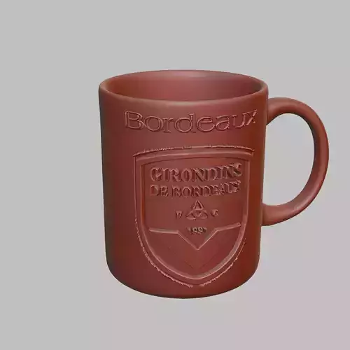 Bordeaux Football Coffee Mug Tumbler Cup 3D print model