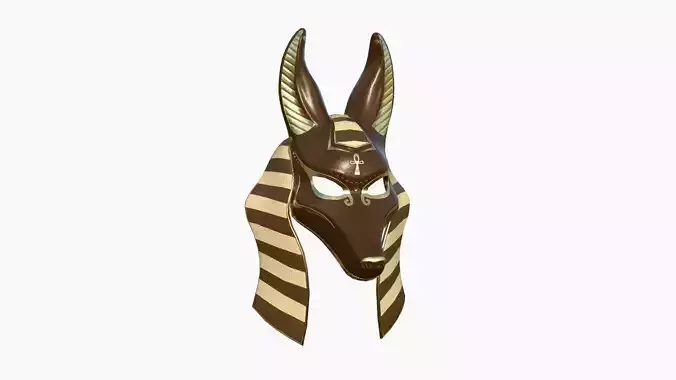 Anubis Mask A05 - Egyptian Gods Character Clothing  Low-poly 3D model