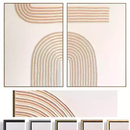 Plaster Two Photo Frame 510