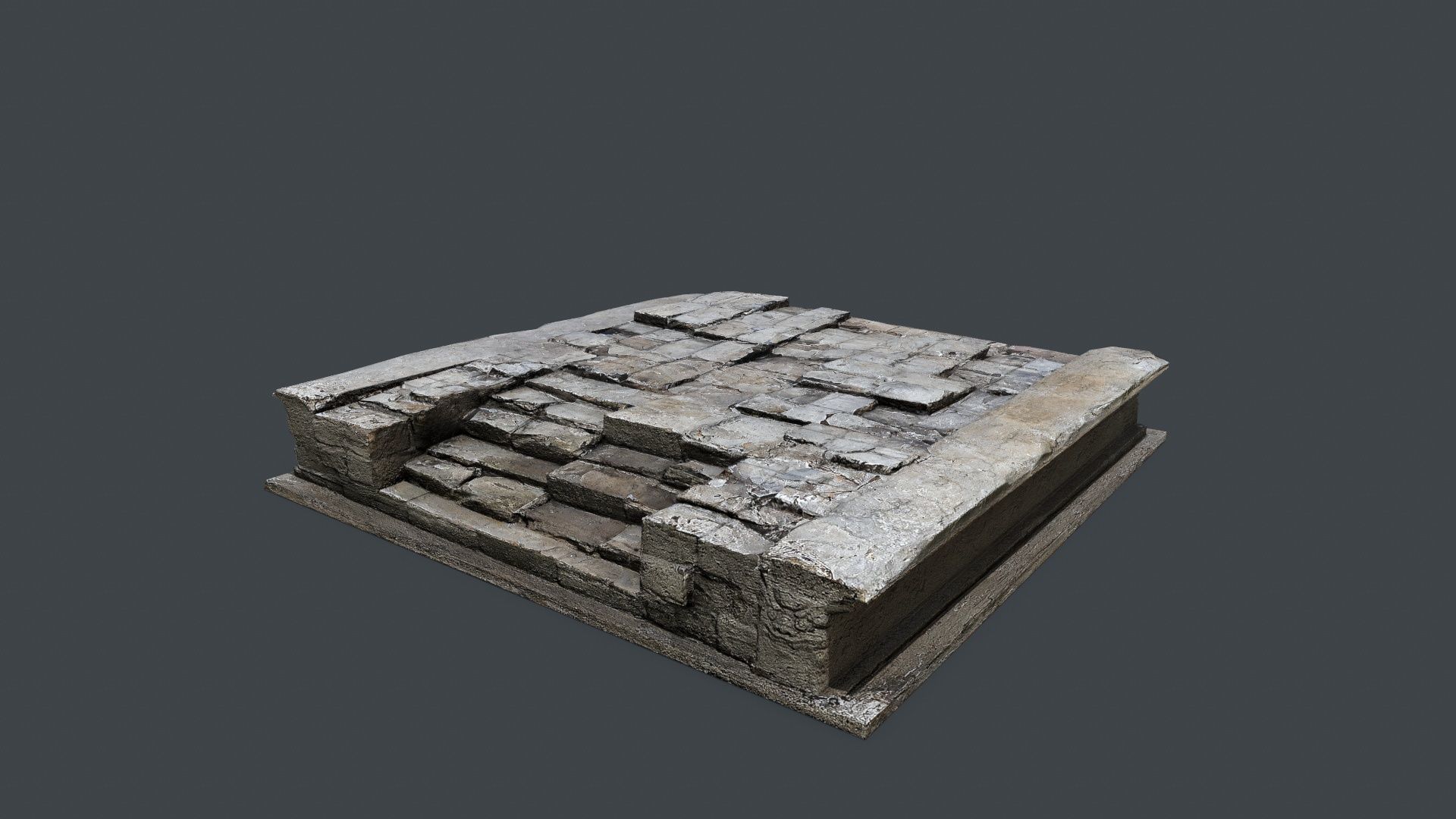 temple Low-poly 3D model_8