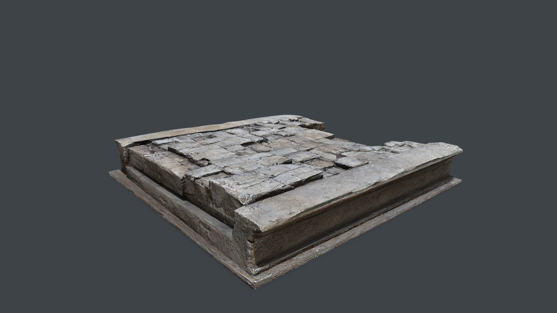 temple Low-poly 3D model_4