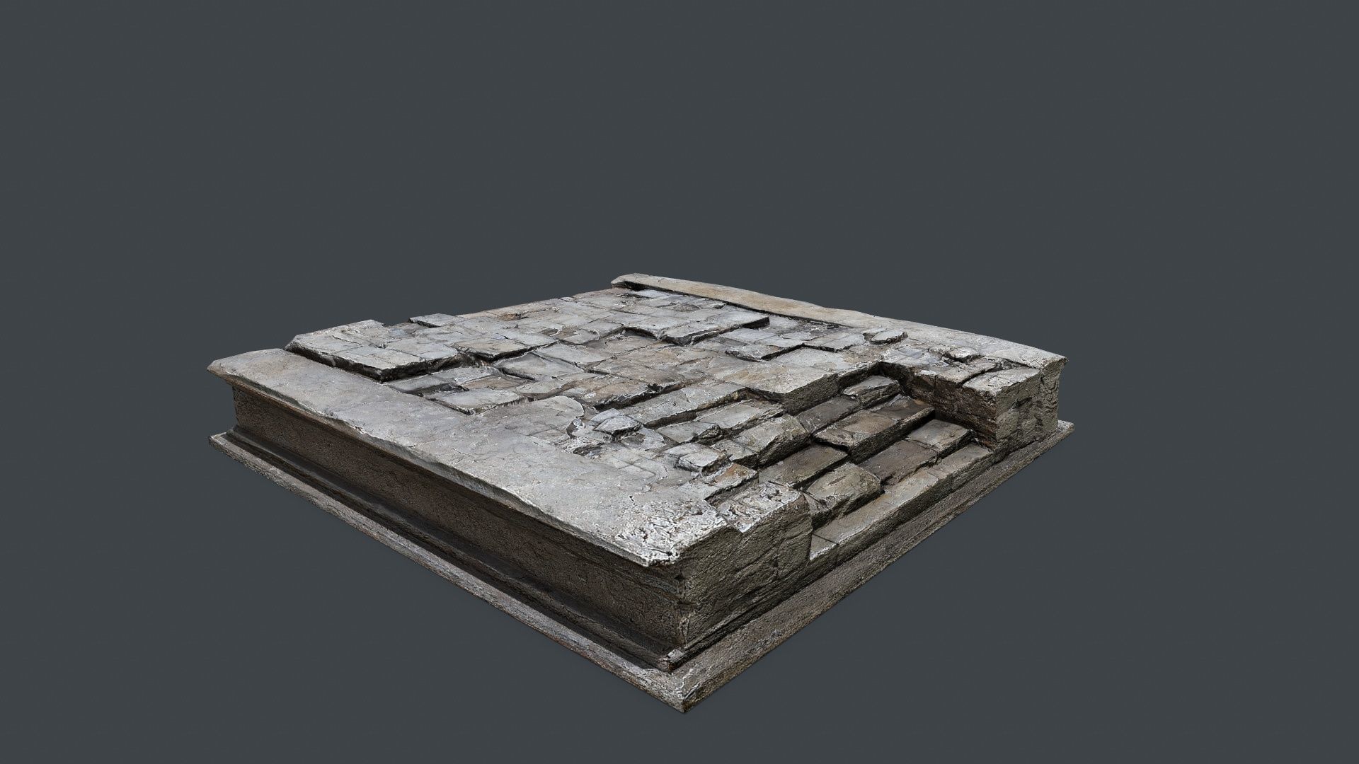 temple Low-poly 3D model_2