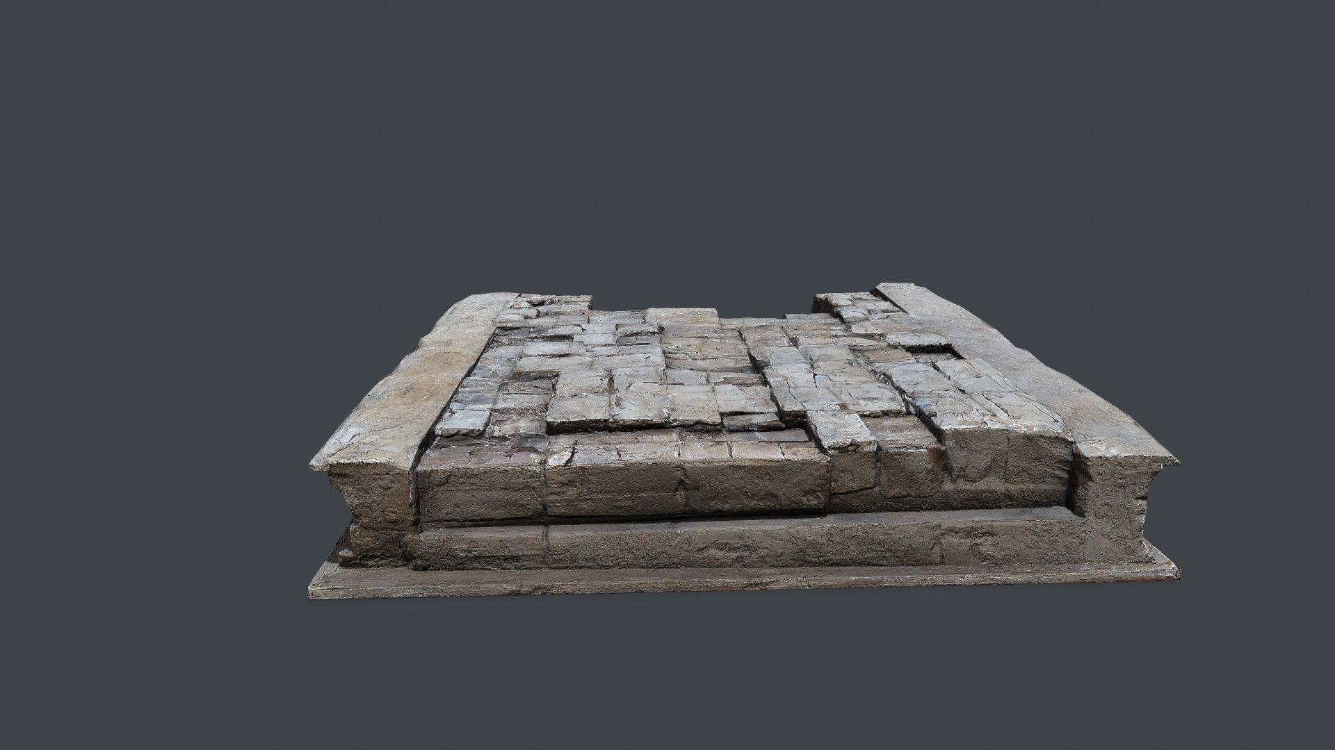 temple Low-poly 3D model_5