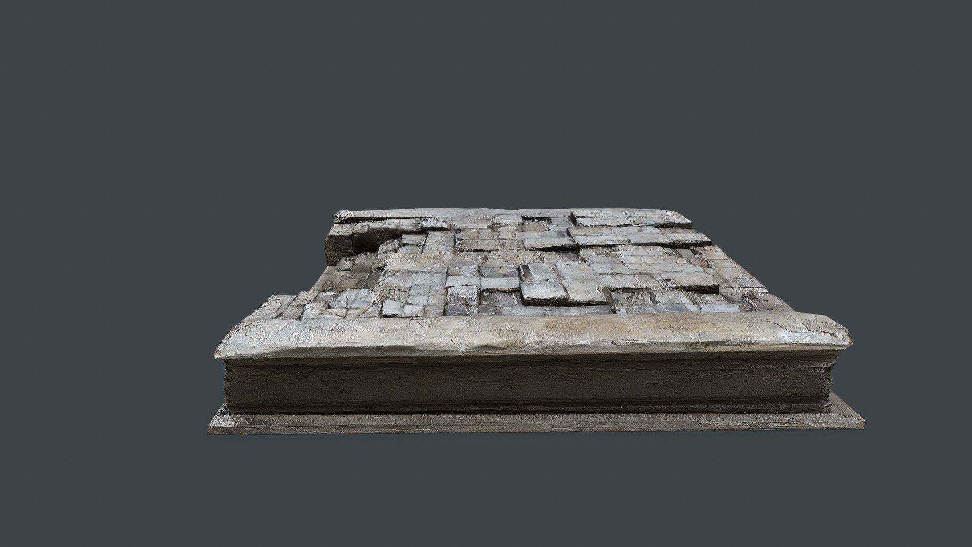 temple Low-poly 3D model_7