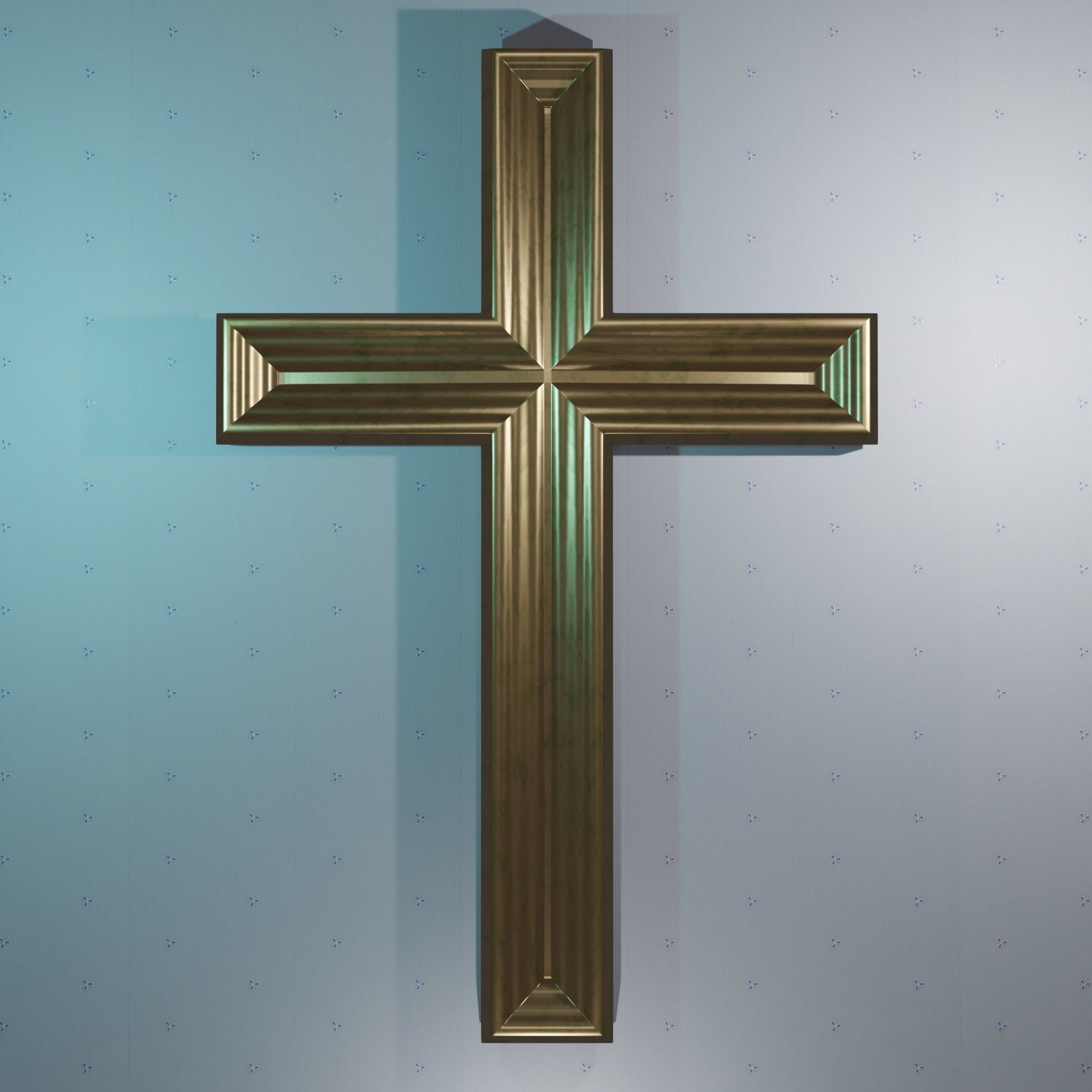 3D Model STL file for CNC router Wall CROSS 5 pieces free 3D model 3D ...