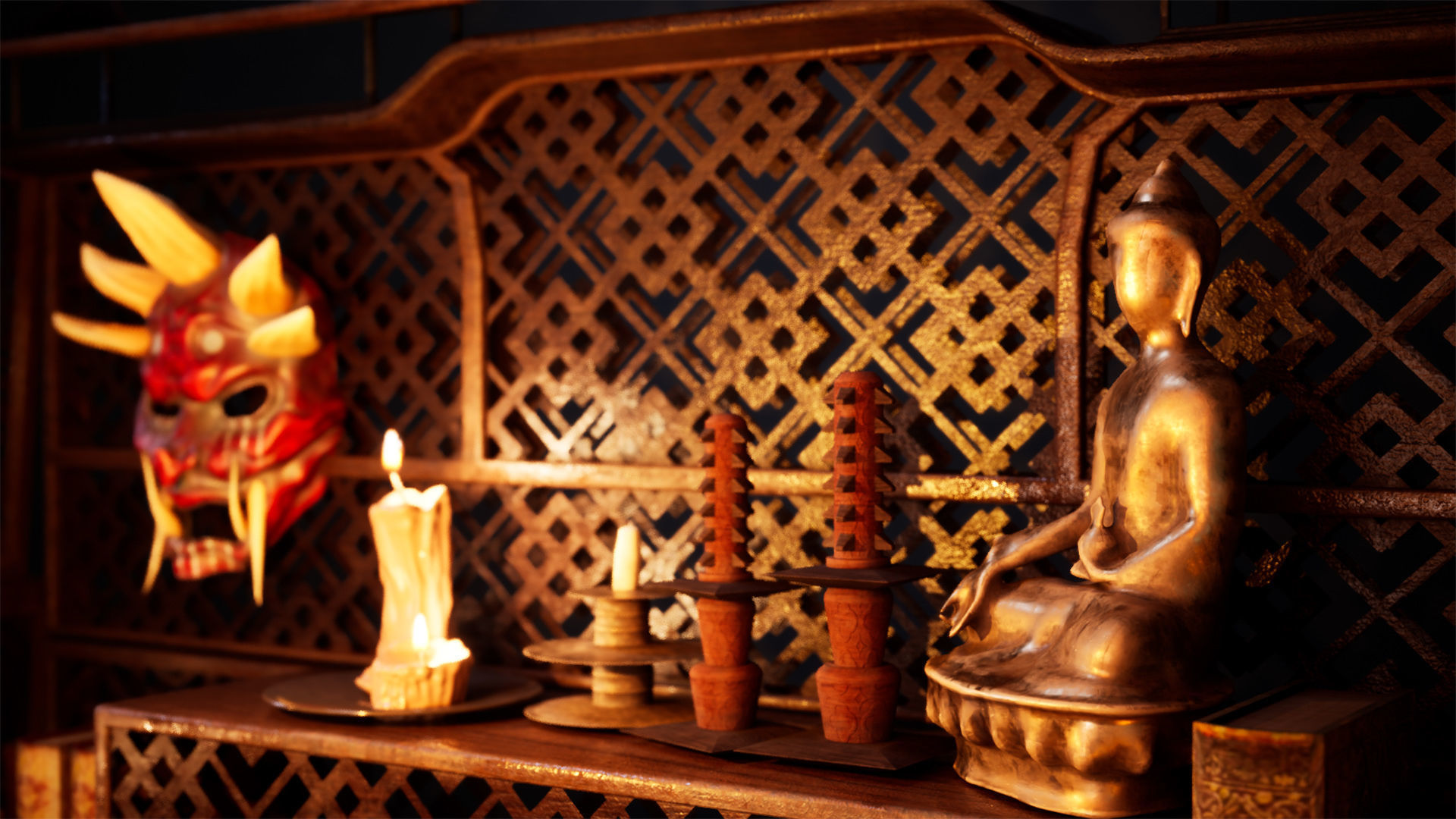 Chinese Study 33 Assets Low-poly 3D model_2