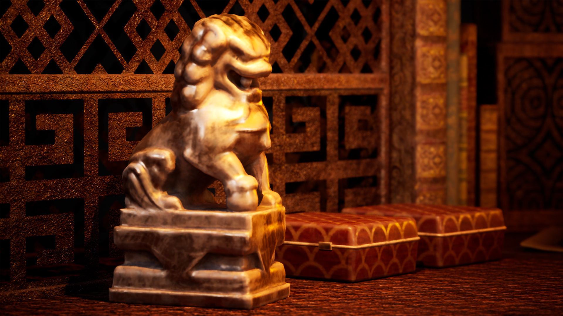 Chinese Study 33 Assets Low-poly 3D model_8