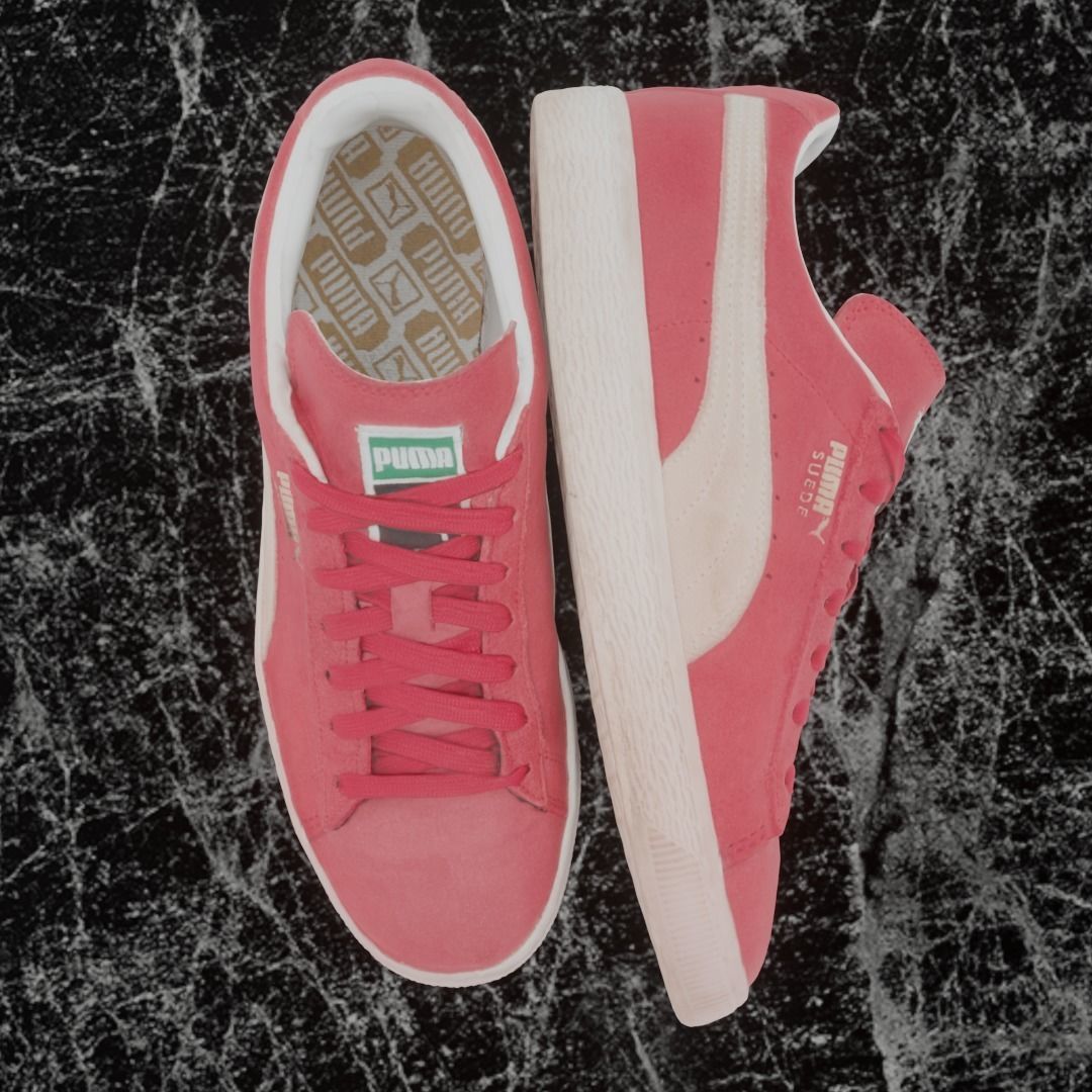 PUMA 3D SHOES - PINK - SUEDE Low-poly 3D model_2