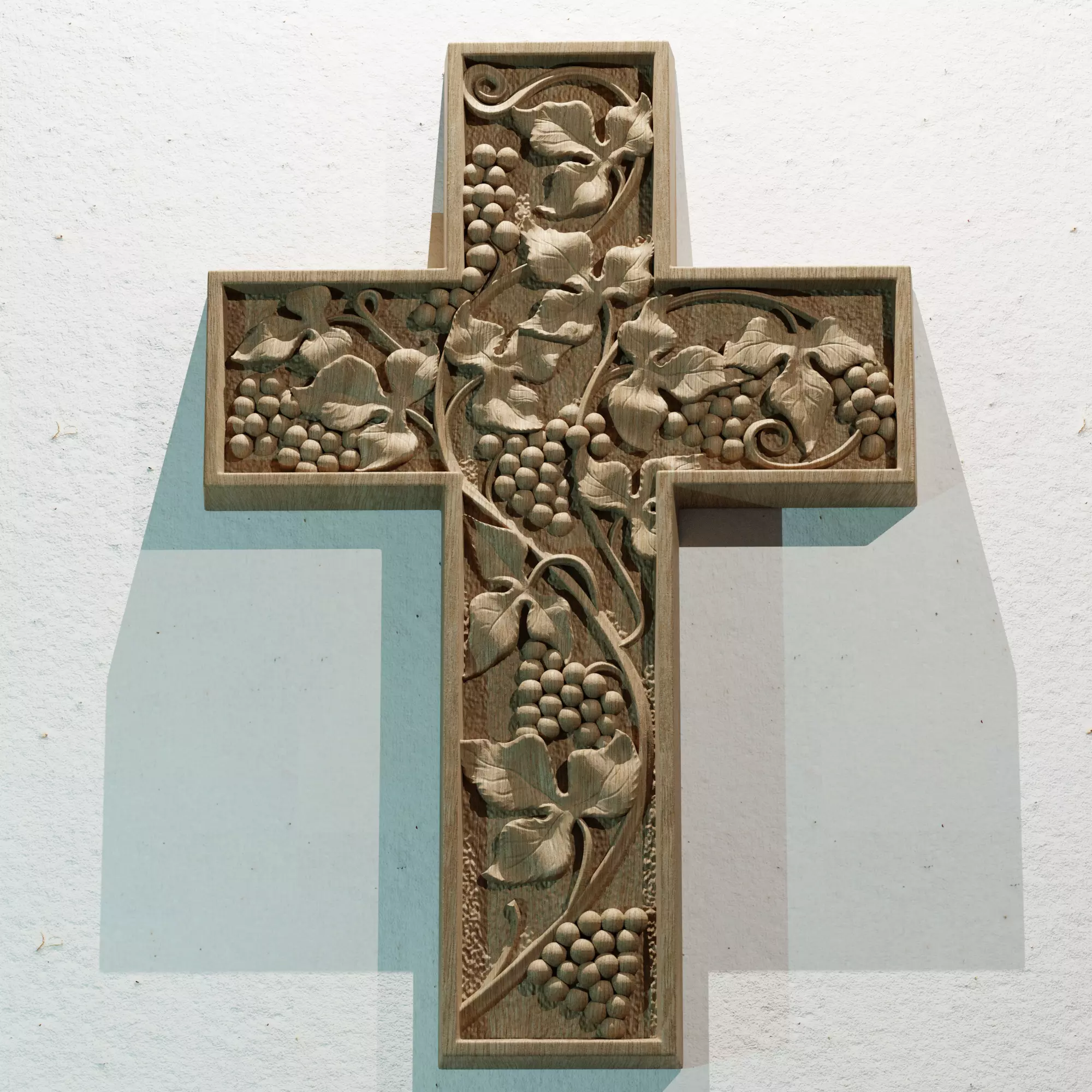 3D model STL FILE for CNC milling machine Wall Cross 3D print model_0