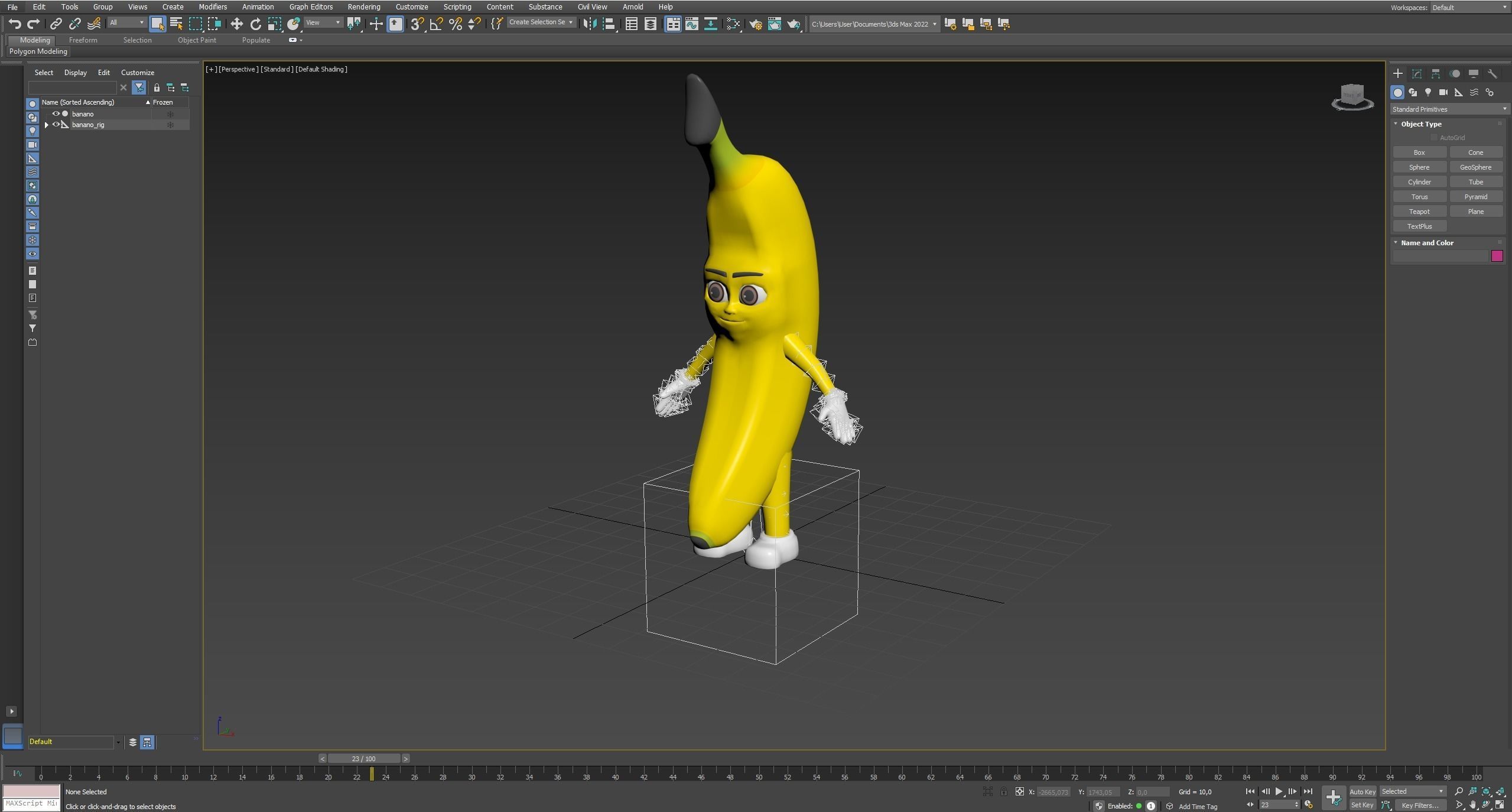Cartoon character fruit  Low-poly 3D model_11