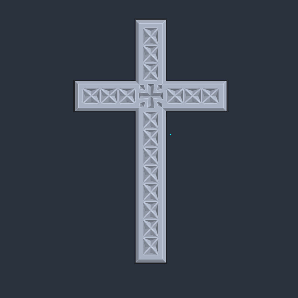 3D model STL FILE for CNC milling machine Wall Cross  3D print model_4